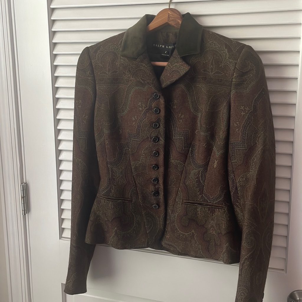 Vintage Ralph Lauren Wool Jacket Size 2